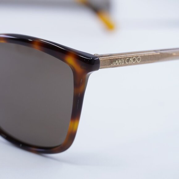 Jimmy Choo BA/G/S 0086 70 Cat Eye Sunglasses - Havana/Gold/Brown - Picture 3 of 7